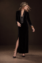 Load image into Gallery viewer, BLACK VELVET HOSTESS GOWN