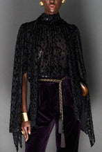 Load image into Gallery viewer, DEEP PURPLE SILK VELVET TROUSERS - 73LONDON