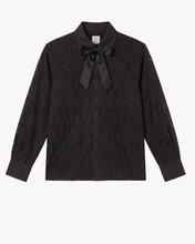 Load image into Gallery viewer, SHIRT IN LACE WITH TIE-NECK - 73LONDON