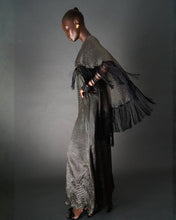 Load image into Gallery viewer, SILK FRINGED SHAWL DRESS - 73LONDON