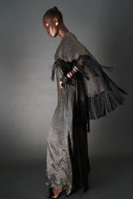 Load image into Gallery viewer, SILK FRINGED SHAWL DRESS - 73LONDON
