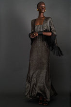 Load image into Gallery viewer, SILK FRINGED SHAWL DRESS - 73LONDON