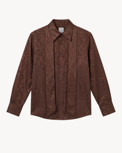 Load image into Gallery viewer, SHIRT IN SILK JACQUARD WITH NECKTIE - 73LONDON