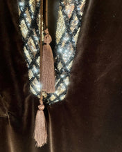 Load image into Gallery viewer, CHOCOLATE VELVET HOSTESS GOWN - 73LONDON