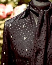 Load image into Gallery viewer, SHIRT IN SILK WITH METALLIC SPOT - 73LONDON
