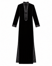 Load image into Gallery viewer, BLACK VELVET HOSTESS GOWN