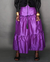 Load image into Gallery viewer, PURPLE SILK TAFFETA SKIRT
