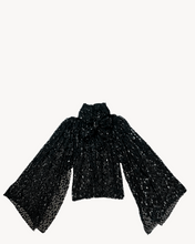 Load image into Gallery viewer, DRAMATIC VELVET SPOT BLOUSE - 73LONDON
