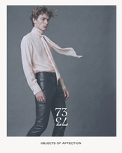 Load image into Gallery viewer, BLUSH SILK CREPE DE CHINE SHIRT WITH NECK SCARF - 73LONDON
