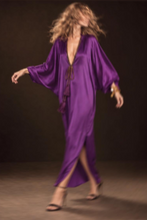 Load image into Gallery viewer, PURPLE SILK KAFTAN
