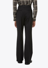 Load image into Gallery viewer, SIGNATURE FLARE LEG BLACK TROUSERS.
