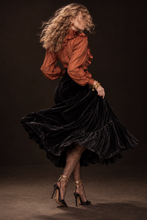 Load image into Gallery viewer, ORANGE SILK TAFFETA BLOUSE
