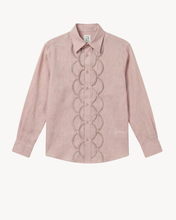 Load image into Gallery viewer, SHIRT IN LINEN WITH RUFFLE - 73LONDON
