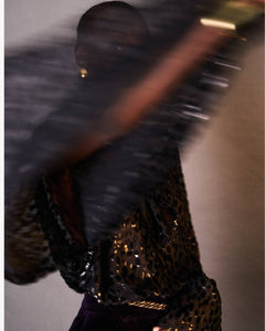 DRAMATIC VELVET SPOT BLOUSE - 73LONDON
