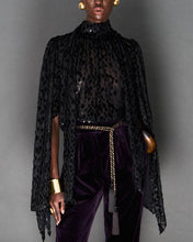 Load image into Gallery viewer, DEEP PURPLE SILK VELVET TROUSERS
