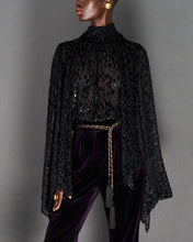 Load image into Gallery viewer, DRAMATIC VELVET SPOT BLOUSE - 73LONDON
