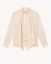 Load image into Gallery viewer, BLUSH SILK CREPE DE CHINE SHIRT WITH NECK SCARF - 73LONDON
