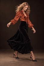Load image into Gallery viewer, ORANGE SILK TAFFETA BLOUSE
