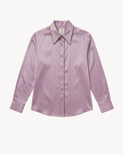 Load image into Gallery viewer, SHIRT IN SILK TWILL WITH PIPING DETAIL - 73LONDON
