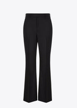 Load image into Gallery viewer, SIGNATURE FLARE LEG BLACK TROUSERS.
