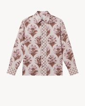 Load image into Gallery viewer, SHIRT IN SILK WITH ARCHIVE TRELLIS FLORAL PRINT - 73LONDON
