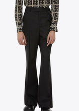 Load image into Gallery viewer, SIGNATURE FLARE LEG BLACK TROUSERS.
