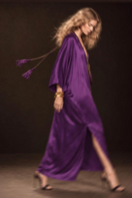Load image into Gallery viewer, PURPLE SILK KAFTAN
