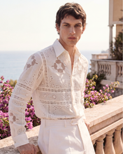 Load image into Gallery viewer, SHIRT IN COTTON WITH CUT-WORK EMBROIDERY
