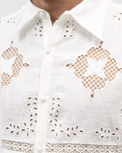 Load image into Gallery viewer, SHIRT IN COTTON WITH CUT-WORK EMBROIDERY - 73LONDON
