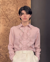 Load image into Gallery viewer, SHIRT IN LINEN WITH RUFFLE - 73LONDON
