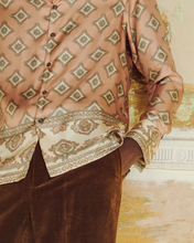 Load image into Gallery viewer, SHIRT IN SILK WITH JAIPUR PALACE PRINT - 73LONDON
