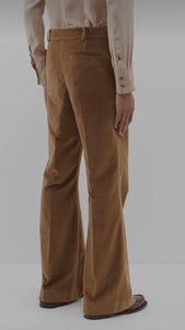 SIGNATURE FLARE VELVET TROUSERS - 73LONDON