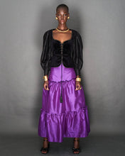 Load image into Gallery viewer, PURPLE SILK TAFFETA SKIRT
