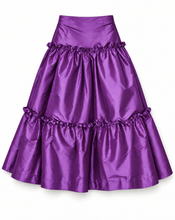 Load image into Gallery viewer, PURPLE SILK TAFFETA SKIRT
