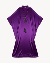 Load image into Gallery viewer, Purple dress with tassels on a white background
