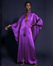 Load image into Gallery viewer, PURPLE SILK KAFTAN
